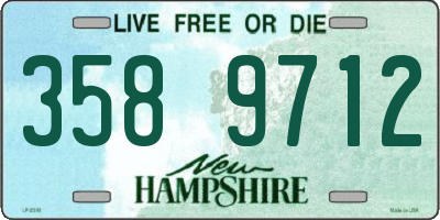 NH license plate 3589712