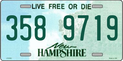 NH license plate 3589719