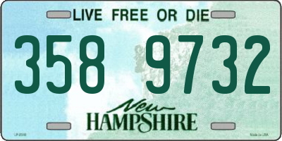 NH license plate 3589732