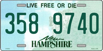NH license plate 3589740
