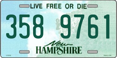 NH license plate 3589761