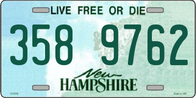 NH license plate 3589762
