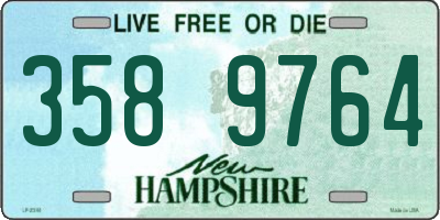 NH license plate 3589764