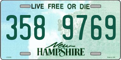 NH license plate 3589769