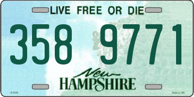 NH license plate 3589771
