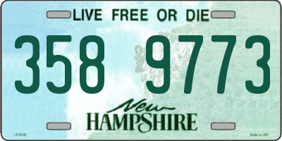NH license plate 3589773
