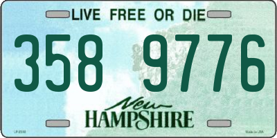 NH license plate 3589776