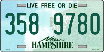 NH license plate 3589780