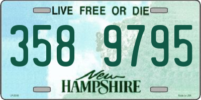 NH license plate 3589795