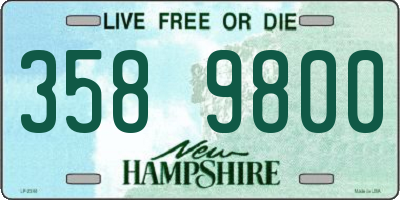 NH license plate 3589800