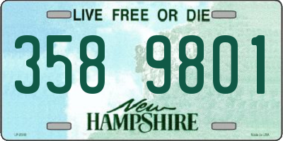 NH license plate 3589801