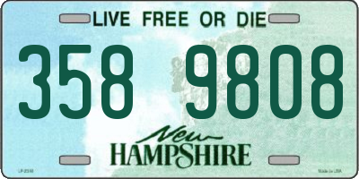 NH license plate 3589808