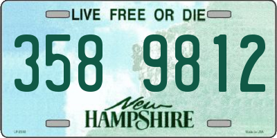 NH license plate 3589812