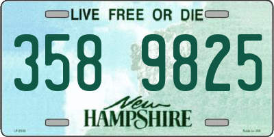 NH license plate 3589825