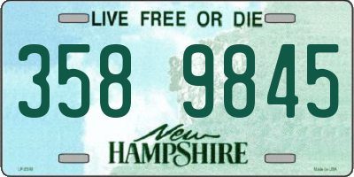 NH license plate 3589845
