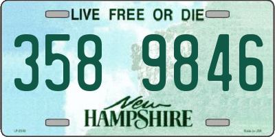 NH license plate 3589846