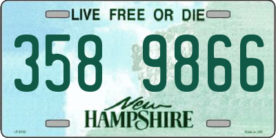 NH license plate 3589866