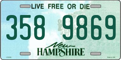 NH license plate 3589869
