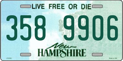 NH license plate 3589906