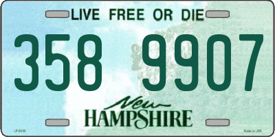 NH license plate 3589907
