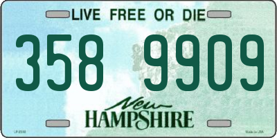 NH license plate 3589909