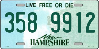 NH license plate 3589912