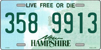 NH license plate 3589913