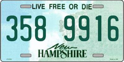 NH license plate 3589916