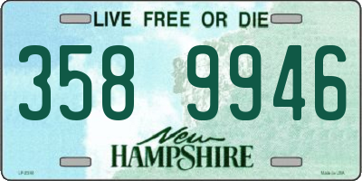 NH license plate 3589946