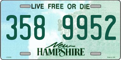 NH license plate 3589952
