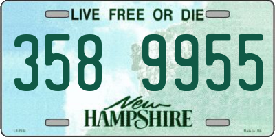 NH license plate 3589955
