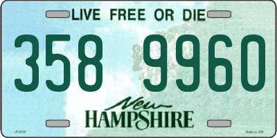 NH license plate 3589960