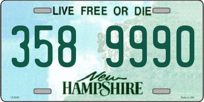 NH license plate 3589990