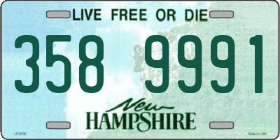 NH license plate 3589991