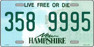 NH license plate 3589995