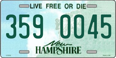 NH license plate 3590045