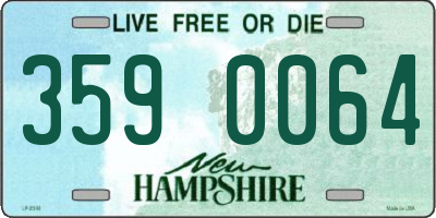 NH license plate 3590064