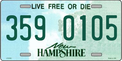 NH license plate 3590105