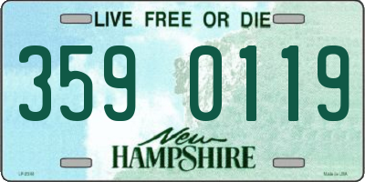 NH license plate 3590119