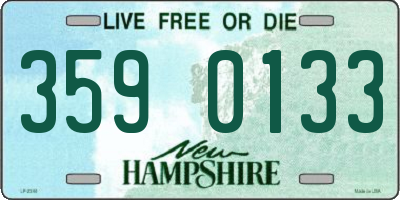 NH license plate 3590133