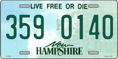 NH license plate 3590140