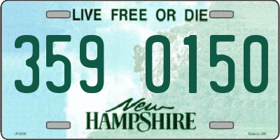 NH license plate 3590150