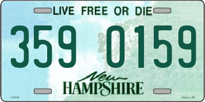 NH license plate 3590159