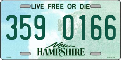 NH license plate 3590166