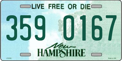 NH license plate 3590167