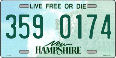 NH license plate 3590174
