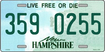 NH license plate 3590255