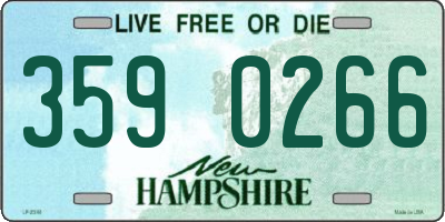 NH license plate 3590266