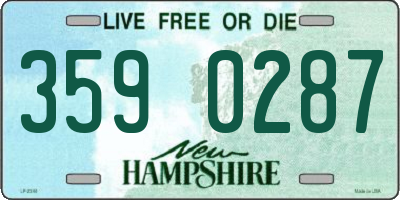 NH license plate 3590287
