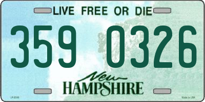NH license plate 3590326